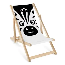 lezak-ogrodowy-dla-dzieci-lezak-z-nadrukiem-zebra-drewniany-regulowany