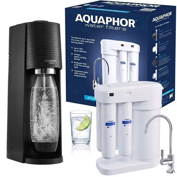 Filtr Odwrócona osmoza Aquaphor Morion RO-101S z saturatorem SodaStream