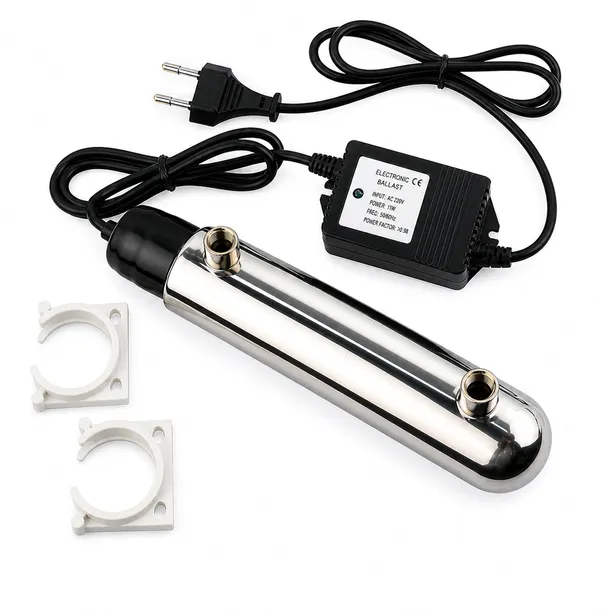 LAMPA UV DO SYSTEMU ODWRÓCONEJ OSMOZY PRZYŁĄCZA 2 x 1/4 CALA STERYLIZATOR