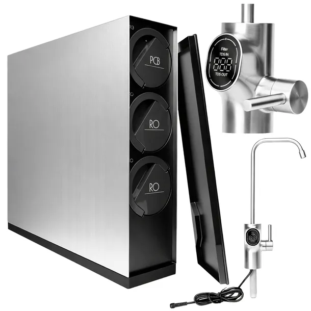 FILTR POD ZLEW MIDEA 800GPD SMART ODWRÓCONA OSMOZA Z Wi Fi BEZZBIORNIKOWY