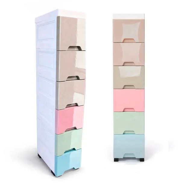 Regał Na Zabawki 6 Szuflad Organizer Szafka Dziecięca 94x18x32,5cm D801
