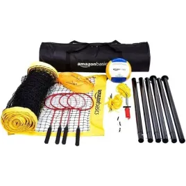 zestaw-do-badmintona-siatkowki-amazon-basics-rakiety-i-pilka