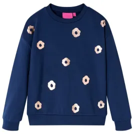 bluza-dziecieca-dlugi-rekaw-granatowa-kwiatowy-nadruk-rozmiar-128