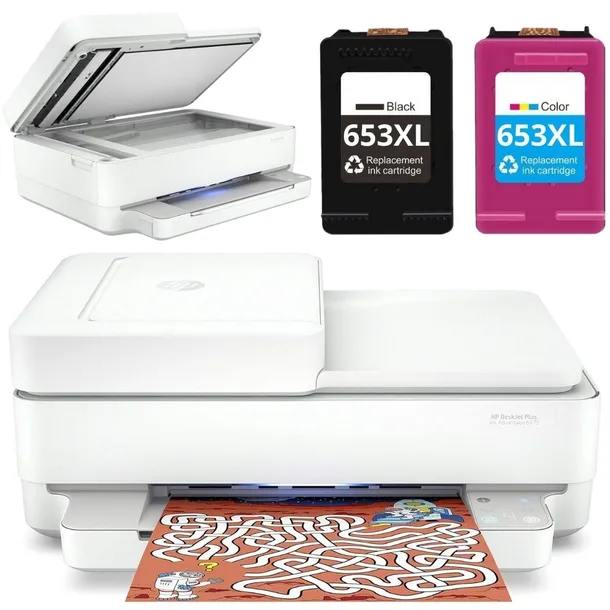 Drukarka wielofunkcyjna kolor HP DeskJet Plus Advantage 6475 + tusz 653xl