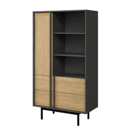 regal-alsy-4-szerokosc-83-cm-antracyt-dab-olejowany-jednodrzwiowy-2-szufl