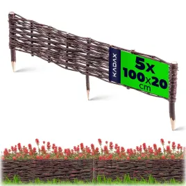 palisada-ogrodowa-wiklinowa-obrzeze-trawnikowe-plotek-100x20-cm-zestaw-5szt