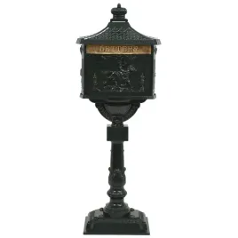 skrzynka-na-listy-na-slupku-w-stylu-vintage-aluminium-zielona