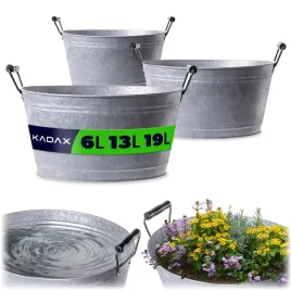 3x-miska-ocynkowana-19l-13l-6l-wanna-metalowa-stalowa-misa-ogrodowa-zestaw