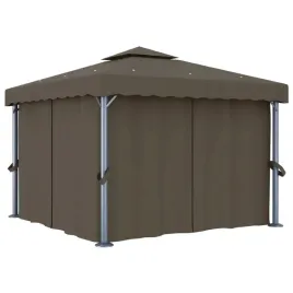 vidaxl-altana-z-zaslonami-i-lampkami-led-3x3-m-taupe