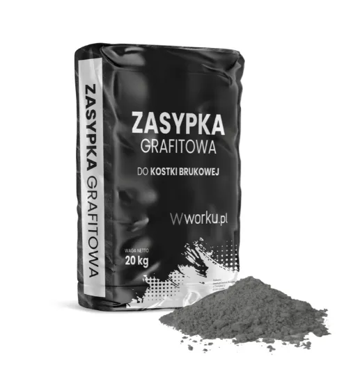 Zasypka grafit do kostki brukowej 20kg stabilizacja estetyczne wykończenie