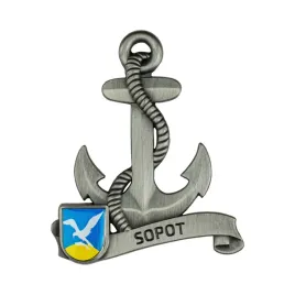magnes-metalowy-kotwica-pamiatka-sopot-captain-mike