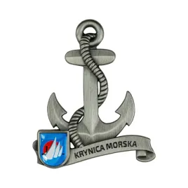 magnes-metalowy-kotwica-pamiatka-krynica-morska-captain-mike