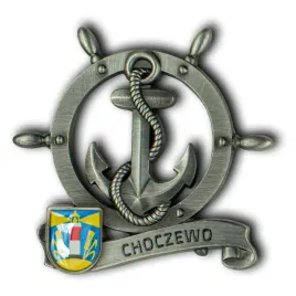 magnes-metalowy-kolo-sterowe-pamiatka-choczewo-captain-mike