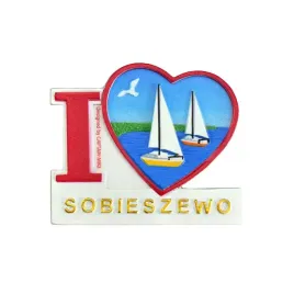 magnes-na-lodowke-pamiatka-serce-i-love-sobieszewo-captain-mike