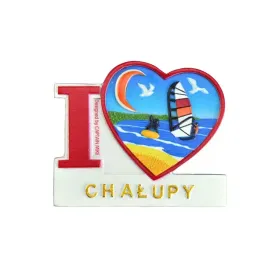 magnes-na-lodowke-pamiatka-serce-i-love-chalupy-captain-mike