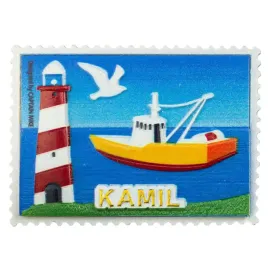 magnes-imienny-w-ksztalcie-znaczka-pocztowego-z-motywem-morskim-kamil
