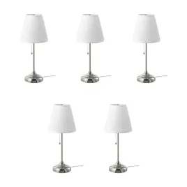 5-szt-lampa-stolowa-arstid-niklowana-z-tekstylnym-kloszem-75w
