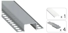 profil-led-do-plyt-g-k-horst-2m-zestaw-klosz-mleczny-srebrny-wpuszczany