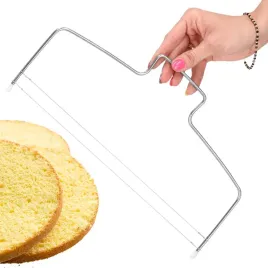 Zdjęcie produktu Duży nóż strunowy do cięcia biszkoptu, ciasta 32 cm