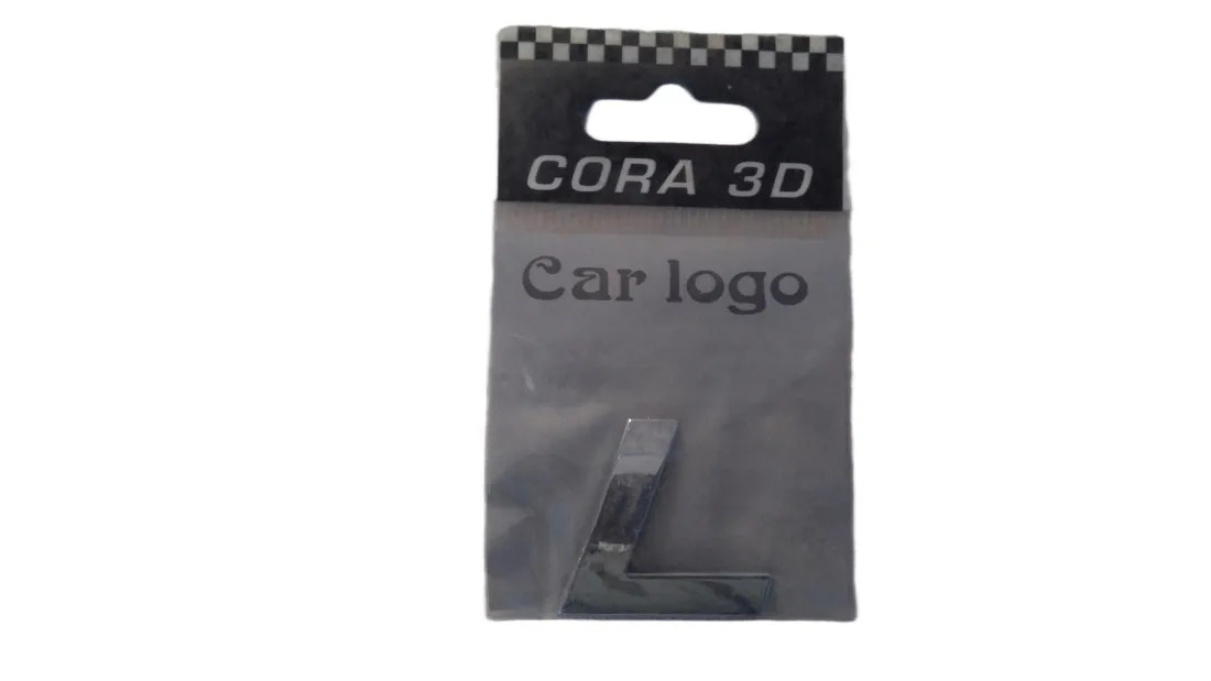 litera-cyfra-emblemat-3d-chrom-l