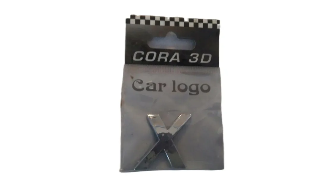 litera-cyfra-emblemat-3d-chrom-x