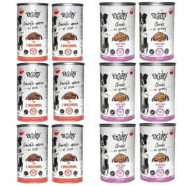 karma-mokra-dla-psa-tuf-tuf-kawalki-w-sosie-wolowina-i-jagniecina-12-x1250g