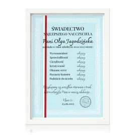 swiadectwo-szkolne-rama-prezent-dla-nauczyciela