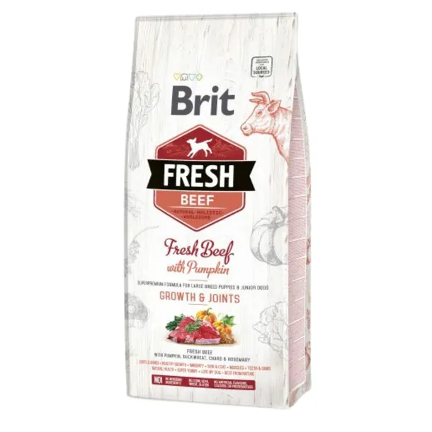 Sucha Karma Dla Psa Brit FRESH Puppy Large Beef Pumpkin Wołowina 12kg