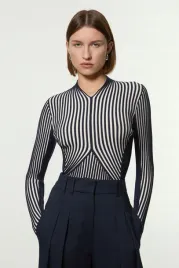 biala-bluzka-w-niebieskie-paski-karen-millen-s
