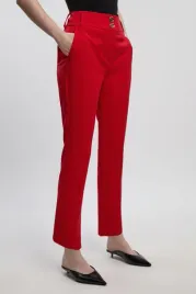 czerwone-taliowane-spodnie-karen-millen-xl