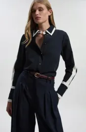 granatowa-elegancka-koszula-karen-millen-m