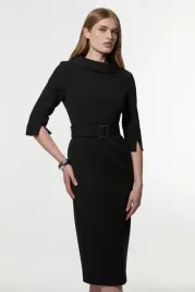 czarna-sukienka-z-paskiem-karen-millen-m