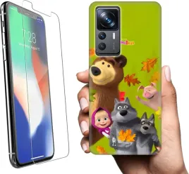 etui-na-xiaomi-12t-pro-telefon-wzory-masza-i-niedzwiedz-szklo