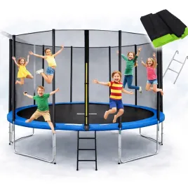trampolina-ogrodowa-487cm-16ft-dla-dzieci-siatka-drabinka-duza-stabilna