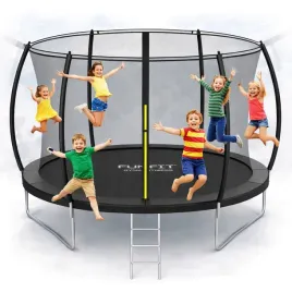 trampolina-ogrodowa-312cm-10ft-dla-dzieci-funfit-siatka-wewnetrzna-drabinka