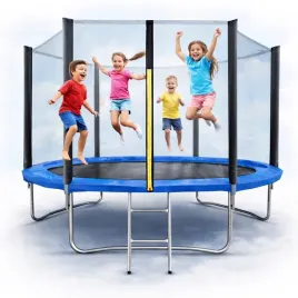duza-trampolina-ogrodowa-252cm-8ft-dla-dzieci-z-siatka-drabinka-corciano