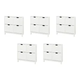 5-szt-szafka-na-buty-4-przegrody-bialy-96x17x90-cm-stall