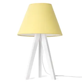 lampka-nocna-stolowa-zolta-solidna-trojnog-drewniany-z-abazurem-stozek