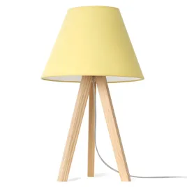 lampka-nocna-trojnog-drewniany-z-zoltym-abazurem-do-sypialni-na-biurko-e27