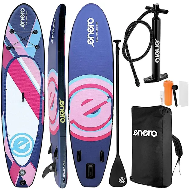 Deska SUP do pływania pompowana Enero 320x81x15CM PURPLE