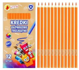 kredki-olowkowe-trojkatne-shan-pomaranczowe-jasne-12-sztuk