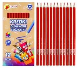 kredki-olowkowe-trojkatne-shan-czerwone-12-sztuk