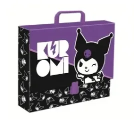 teczka-z-raczka-a4-9cm-kuromi-black-majewski