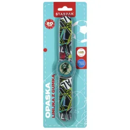 opaska-linijka-z-gumka-20-cm-football-starpak