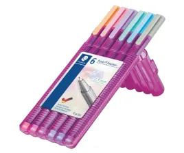 cienkopisy-triplus-pastel-6-kolorow-w-fioletowym-etui-staedtler