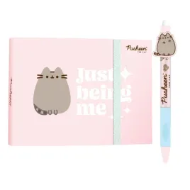 zestaw-pamietnik-na-gumke-pusheen-majewski-dlugopis-wymazywalny-pusheen