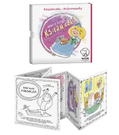kolorowanka-harmonijka-dzien-z-zycia-ksiezniczki