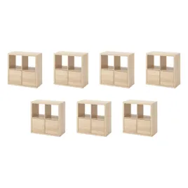 7-szt-kallax-regal-z-drzwiami-imitacja-debu-77x77-cm-kallax