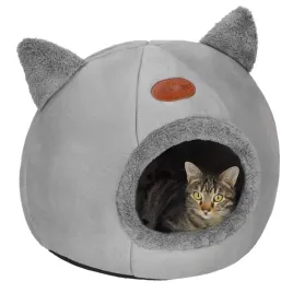 domek-dla-kota-springos-szary-okragly-37-cm-x-31-cm-x-36-cm