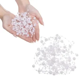 lancuch-choinkowy-springos-bialy-plastikowy-5-m-perly-10-5-mm